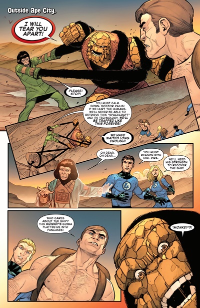 Page #3 from Planet of the Apes vs. Fantastic Four (2026 series) #3