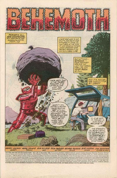 Page #1 from Spitfire and the Troubleshooters (1986 series) #2
