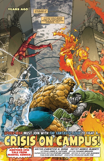 Page #1 from Spider-Man / Fantastic Four (2010 series) #1