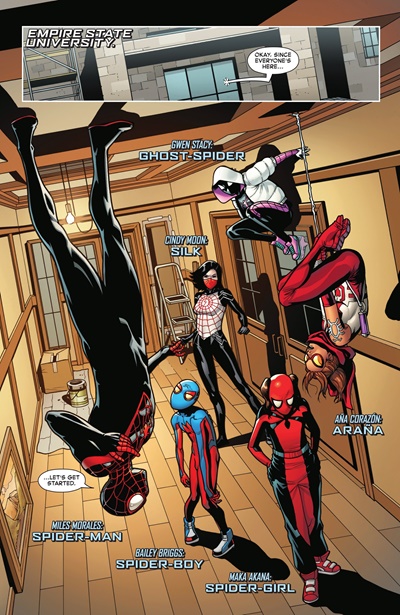 Page #1 from Amazing Spider-Man: Spider-Versity, The (2026 series) #1
