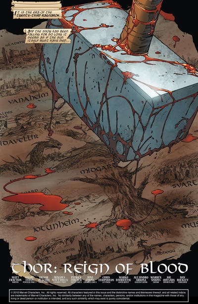 Page #1 from Thor: Reign of Blood (2008 series) #1