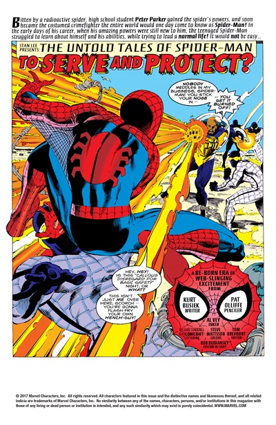 Page #1 from Untold Tales of Spider-Man (1995 series) #1