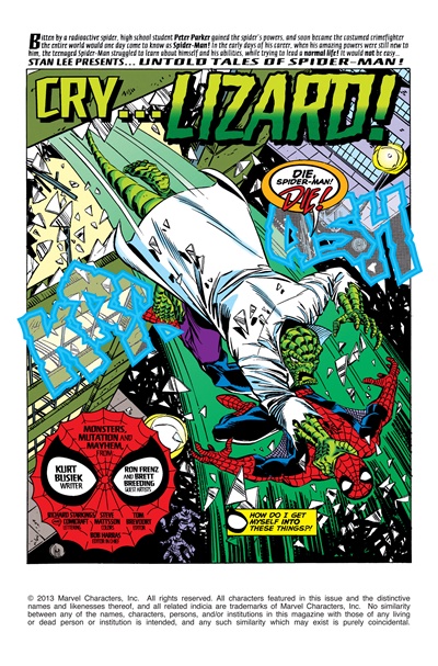 Page #1 from Untold Tales of Spider-Man (1995 series) #9