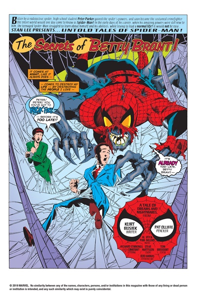 Page #1 from Untold Tales of Spider-Man (1995 series) #12