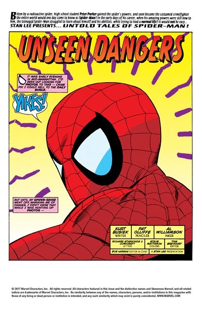 Page #1 from Untold Tales of Spider-Man (1995 series) #18