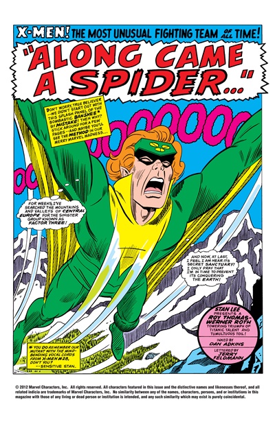 Page #1 from X-Men, The (1963 series) #35